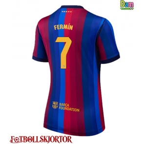 Barcelona Fermin Lopez #7 Hemmatröja Dam 2026-27 Kortärmad